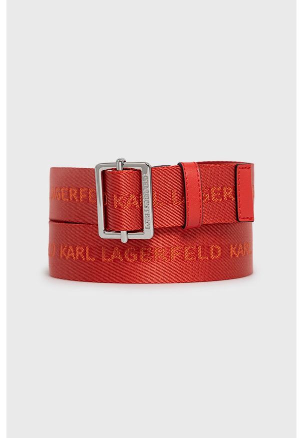 Karl Lagerfeld - Pasek. Kolor: czerwony