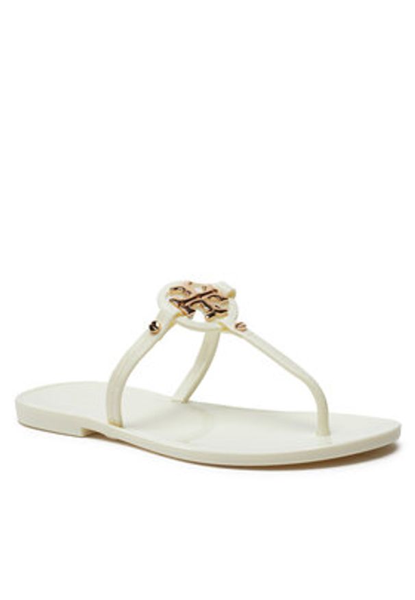 Tory Burch Japonki Mini Miller Flat Thong 51148678 Biały. Kolor: biały. Materiał: syntetyk