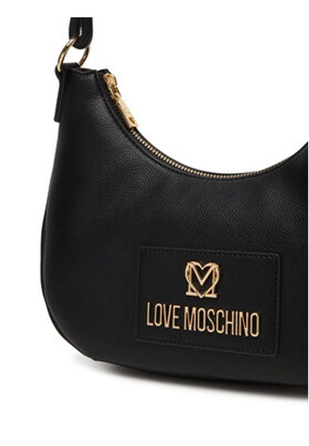 Love Moschino - LOVE MOSCHINO Torebka JC4237PP0OKC0000 Czarny. Kolor: czarny. Materiał: skórzane