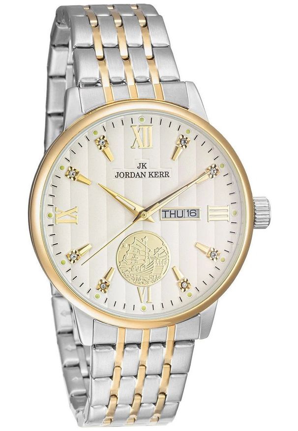 Perfect - Zegarek Jordan Kerr L1070 IPS IPG ST męski elegancki 42 mm .. Styl: elegancki