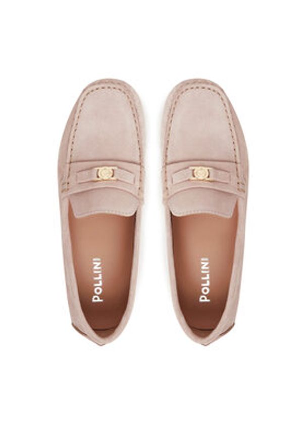 Pollini Mokasyny SA10151G1MTF0630 Różowy. Kolor: różowy. Materiał: zamsz, skóra