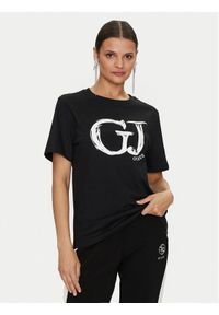 Guess T-Shirt Sara V4YI01 K8FQ4 Czarny Regular Fit. Kolor: czarny. Materiał: bawełna