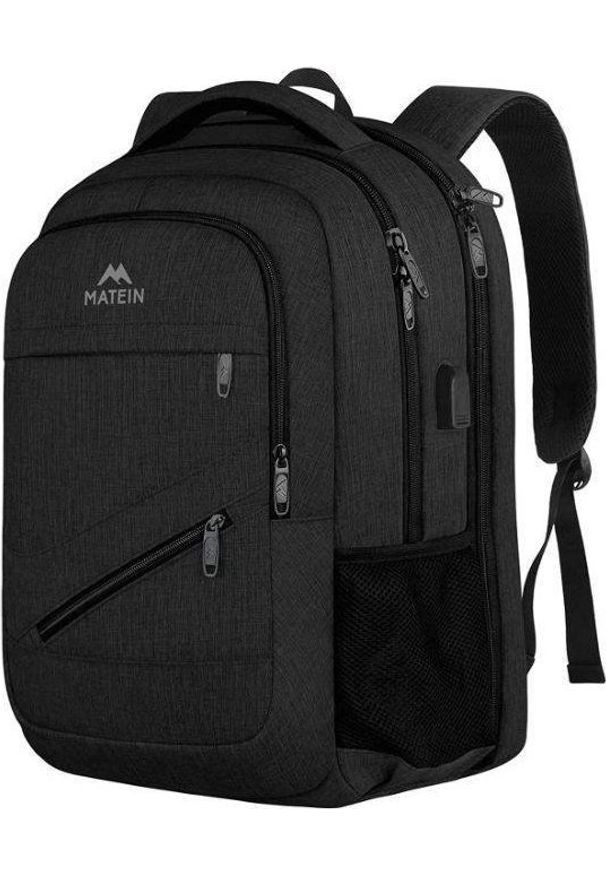 Plecak MATEINE Plecak biznesowy podróżny MATEIN NTE na laptopa 15,6, kolor czarny, 43x31x18 cm. Kolor: czarny. Styl: biznesowy