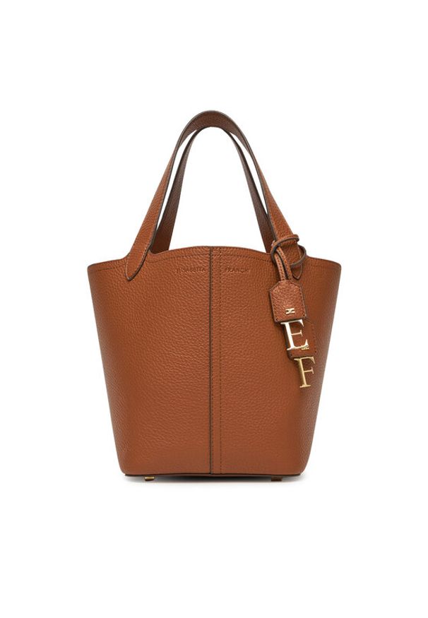 Elisabetta Franchi Torebka BS-93A-52E2-V390 Brązowy. Kolor: brązowy. Materiał: skórzane