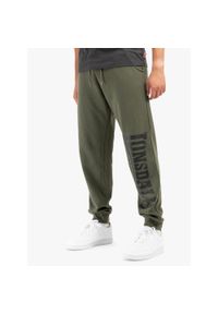 Spodnie do biegania Lonsdale Logo Large. Kolor: czarny, wielokolorowy, zielony. Materiał: dresówka. Długość: długie #1