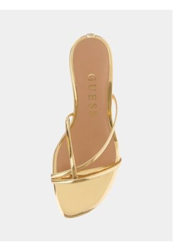 Guess Sandały 182208 Złoty. Kolor: złoty