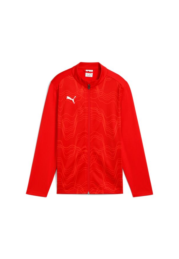 Dziecięca bluza dresowa Puma Team Goal Graphic. Kolor: czerwony. Materiał: dresówka. Sport: piłka nożna
