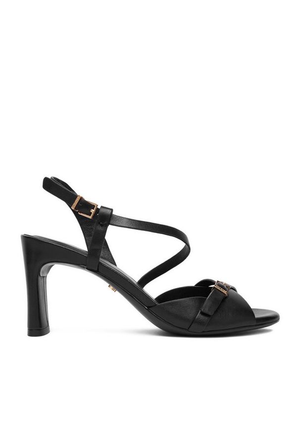 Gino Rossi - GINO ROSSI Sandały EO-GL15-986-1 Czarny. Kolor: czarny. Materiał: skóra