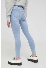 Answear Lab jeansy premium jeans damskie high waist. Stan: podwyższony. Kolor: niebieski. Styl: wakacyjny #4