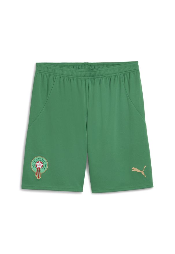 Puma - Męskie szorty Maroko 2025 PUMA Archive Green Red. Kolor: czerwony, zielony, wielokolorowy. Sport: piłka nożna