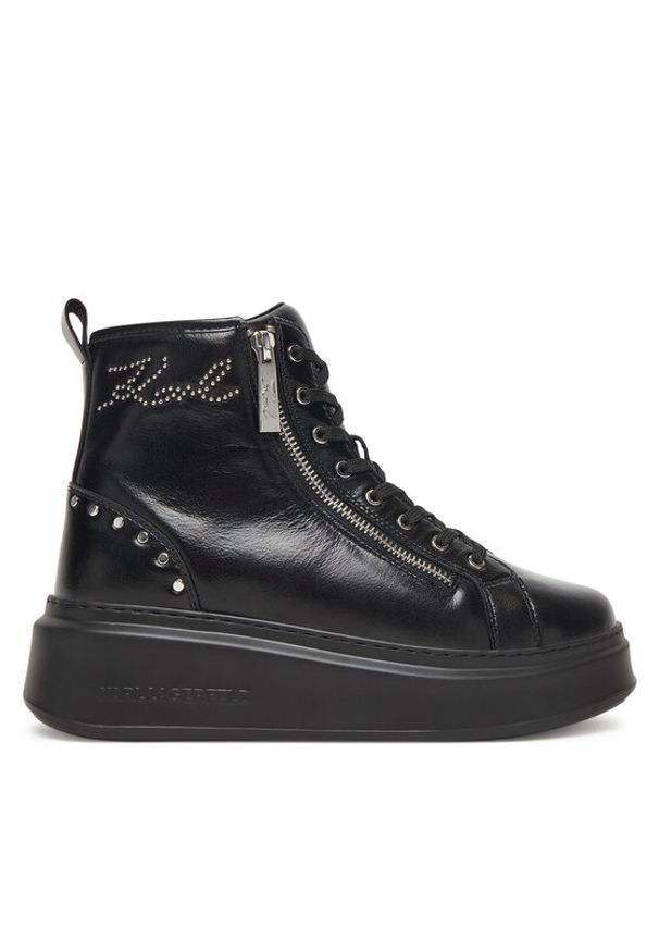 Karl Lagerfeld - KARL LAGERFELD Sneakersy KL63534 Czarny. Kolor: czarny. Materiał: skóra