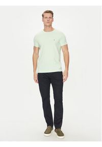 TOMMY HILFIGER - Tommy Hilfiger T-Shirt MW0MW10800 Zielony Slim Fit. Kolor: zielony. Materiał: bawełna #3