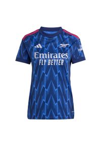 Adidas - Koszulka wyjazdowa Arsenalu sezon 25/26. Kolor: szary, niebieski, wielokolorowy. Sport: piłka nożna