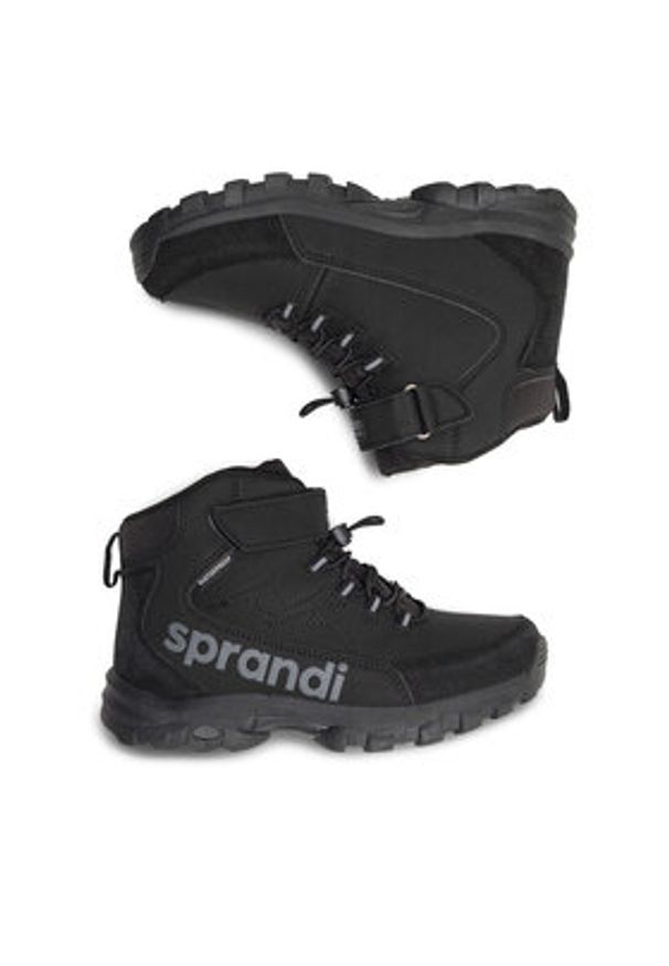 Sprandi Trzewiki WINTER WAVE CP86-25067 Czarny. Kolor: czarny. Materiał: materiał