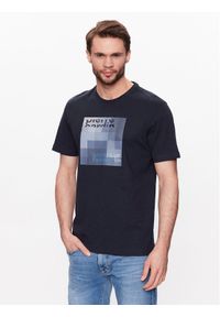 Pierre Cardin T-Shirt C5 20840/000/2059 Granatowy Regular Fit. Kolor: niebieski. Materiał: bawełna
