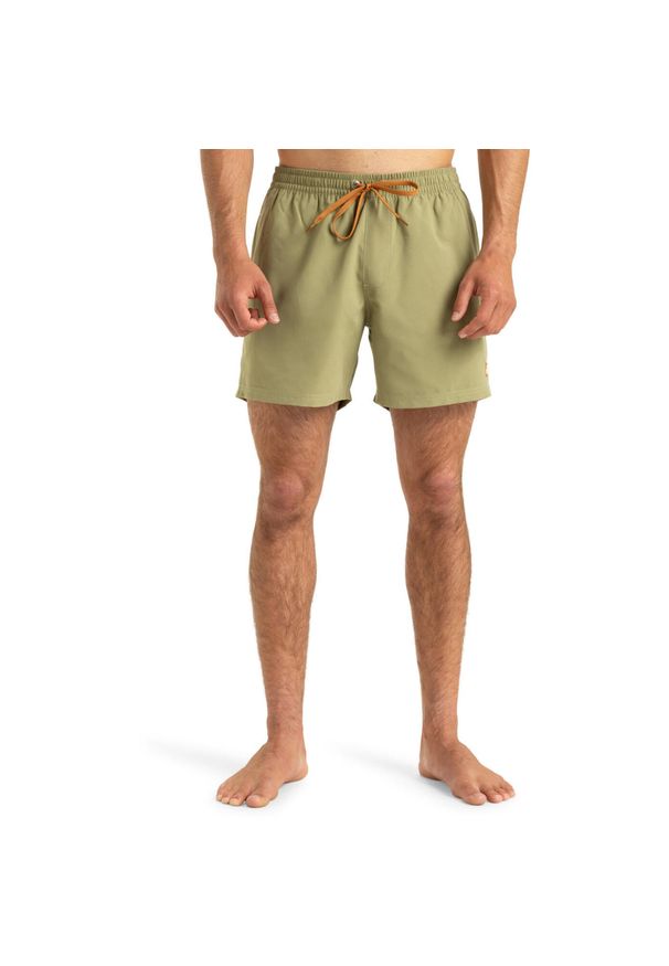 Quiksilver - Szorty kąpielowe dla Mężczyzn EVERYDAY SOLID VOLLEY 15". Kolor: beżowy. Materiał: poliester, materiał. Styl: sportowy