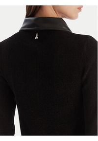 Patrizia Pepe Sukienka dzianinowa 2A2982 K215 Czarny Regular Fit. Kolor: czarny. Materiał: syntetyk #5