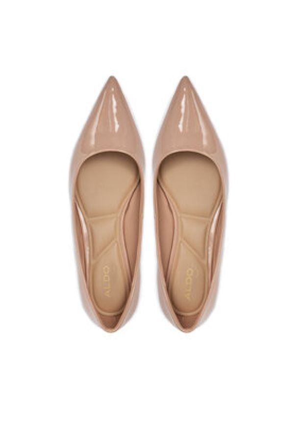 Aldo Baleriny Stessyflat 13707870 Beżowy. Kolor: beżowy. Materiał: skóra