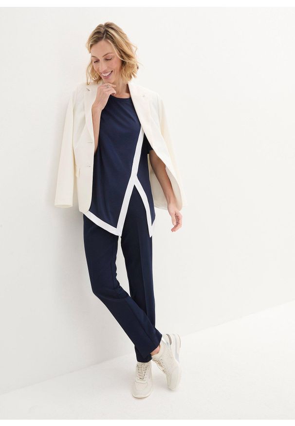 bonprix - Spodnium. Kolor: niebieski. Styl: klasyczny, elegancki