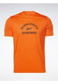 Reebok T-Shirt Training Graphic IC7665 Pomarańczowy Active Fit. Kolor: pomarańczowy. Materiał: syntetyk #2