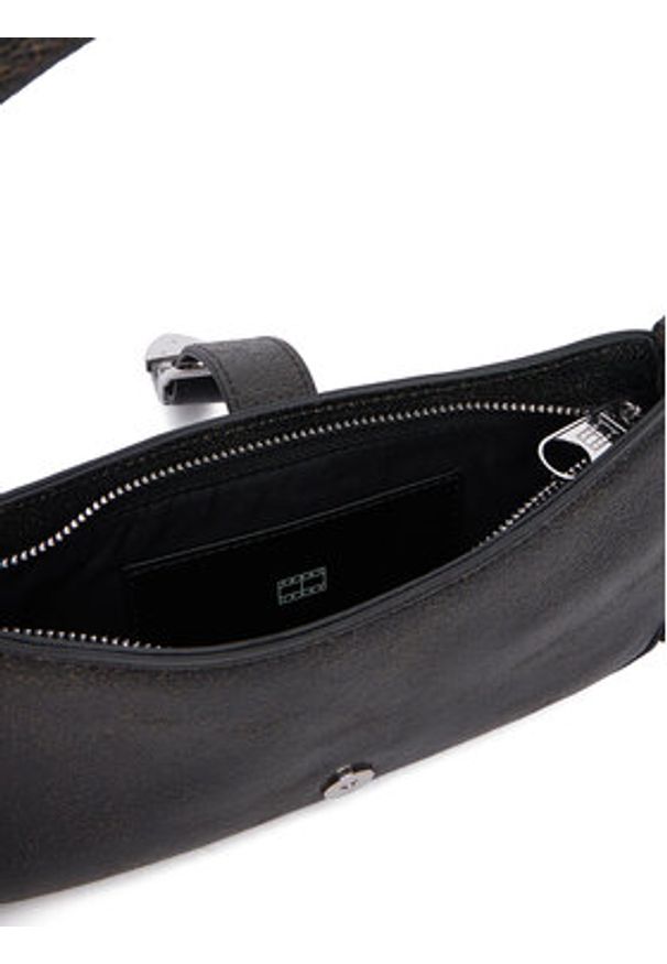 Tommy Jeans Torebka Tjw Cool Leather Shoulder Bag AW0AW18788 Czarny. Kolor: czarny. Materiał: skórzane