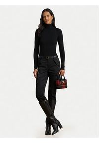 Lauren Ralph Lauren Golf L/s Turtle Neck 200643398011 Czarny Slim Fit. Typ kołnierza: golf. Kolor: czarny. Materiał: bawełna