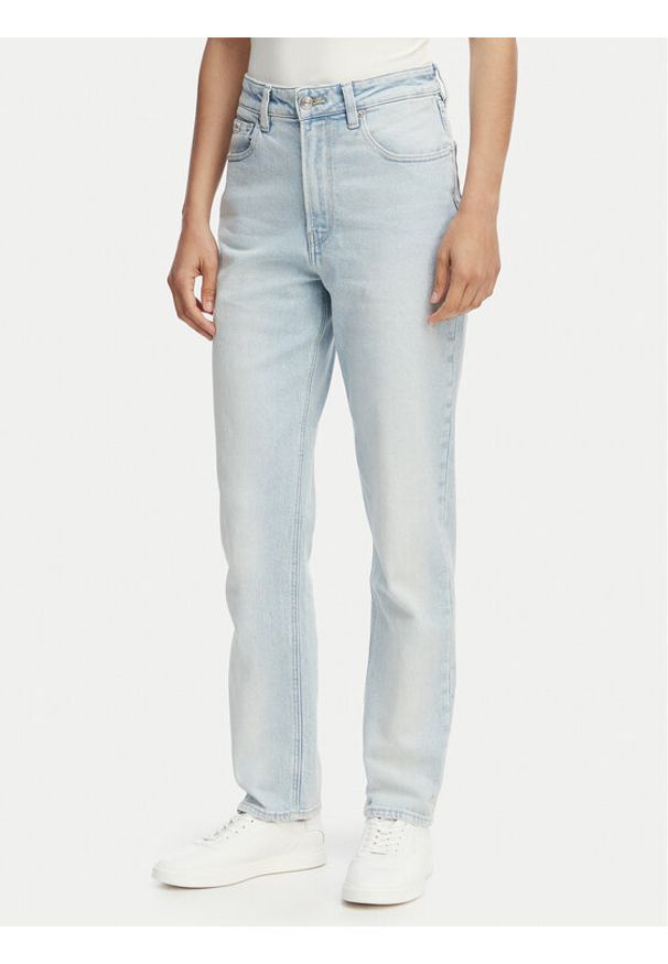 Calvin Klein Jeans Jeansy LV047F669G Niebieski Mom Fit. Kolor: niebieski