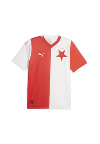 Puma - Koszulka domowa SK Slavia Prague 23/24 PUMA Red White. Kolor: czerwony, wielokolorowy, biały. Sport: piłka nożna #1