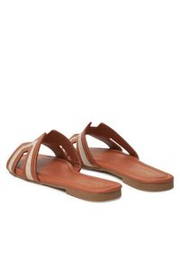 DeeZee Klapki R-28 Brązowy. Kolor: brązowy. Materiał: skóra #5