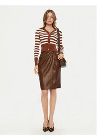 Fracomina Kardigan FS24WT8005K459N8 Brązowy Slim Fit. Kolor: brązowy. Materiał: syntetyk #2