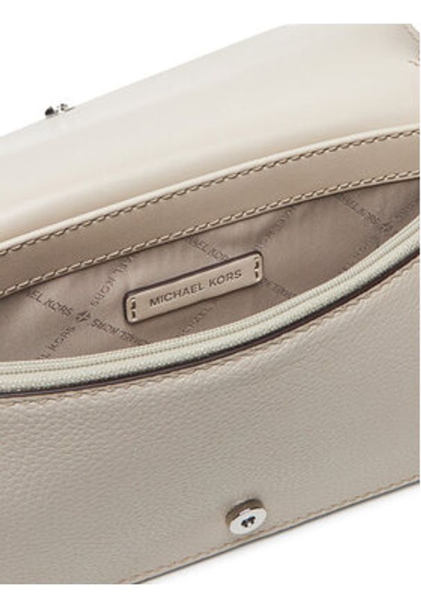 MICHAEL Michael Kors Torebka 32F4SJ6C8L Beżowy. Kolor: beżowy. Materiał: skórzane
