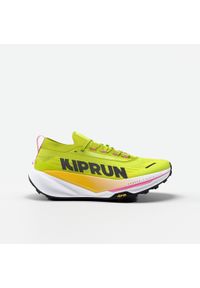 KIPRUN - Buty do biegania w terenie męskie Kiprun Kipsummit Race. Kolor: żółty, zielony, wielokolorowy. Sport: bieganie #1