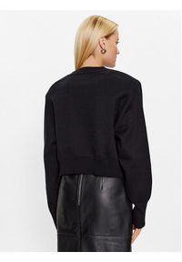 ROTATE Sweter Firm Rhinestone 100115100 Czarny Regular Fit. Kolor: czarny. Materiał: bawełna