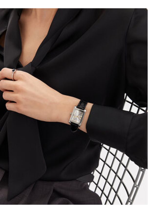 Casio Zegarek LTP-1234PL-7A2EF Srebrny. Kolor: srebrny. Materiał: skóra