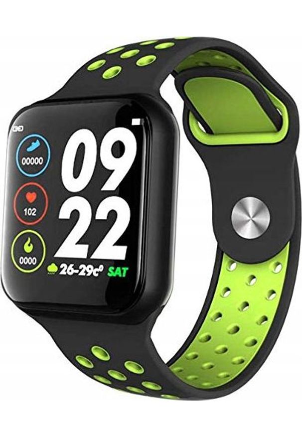 NoName - Smartwatch L41E Czarno-zielony. Rodzaj zegarka: smartwatch. Kolor: czarny, zielony, wielokolorowy