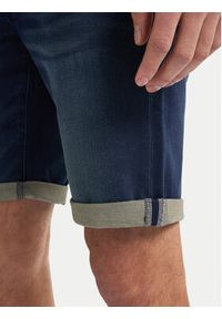 Petrol Industries Szorty jeansowe M-ROS-SHO001 Granatowy Slim Fit. Kolor: niebieski. Materiał: bawełna
