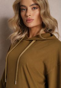 Renee - Brązowy Komplet Dresowy z Bluzą i Spodniami Ciranova. Kolor: brązowy. Materiał: dresówka #3