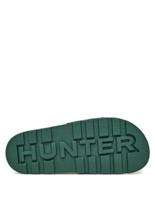 Hunter Klapki HFRU0006251 Zielony. Kolor: zielony