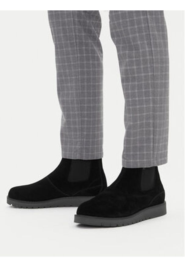 Napapijri Sztyblety NP0A4IKP Czarny. Kolor: czarny. Materiał: skóra, zamsz