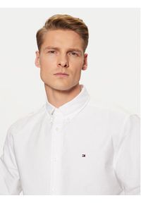 TOMMY HILFIGER - Tommy Hilfiger Koszula Solid Heritage MW0MW35774 Biały Regular Fit. Kolor: biały. Materiał: bawełna #3