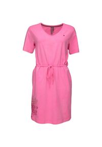 Scarpa - Damska sukienka pętelkowa Abzoka Pnk Pink. Kolor: różowy. Materiał: elastan, bawełna. Typ sukienki: sportowe. Styl: sportowy #1