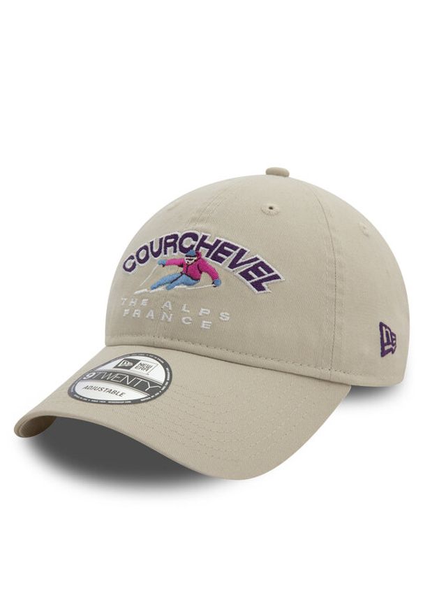 New Era Czapka z daszkiem Washed Courchevel Ski 9TWENTY 60580869 Beżowy. Kolor: beżowy. Materiał: materiał, bawełna