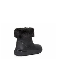 Geox Śniegowce skórzane damskie kolor czarny. Nosek buta: okrągły. Kolor: czarny. Materiał: skóra #6