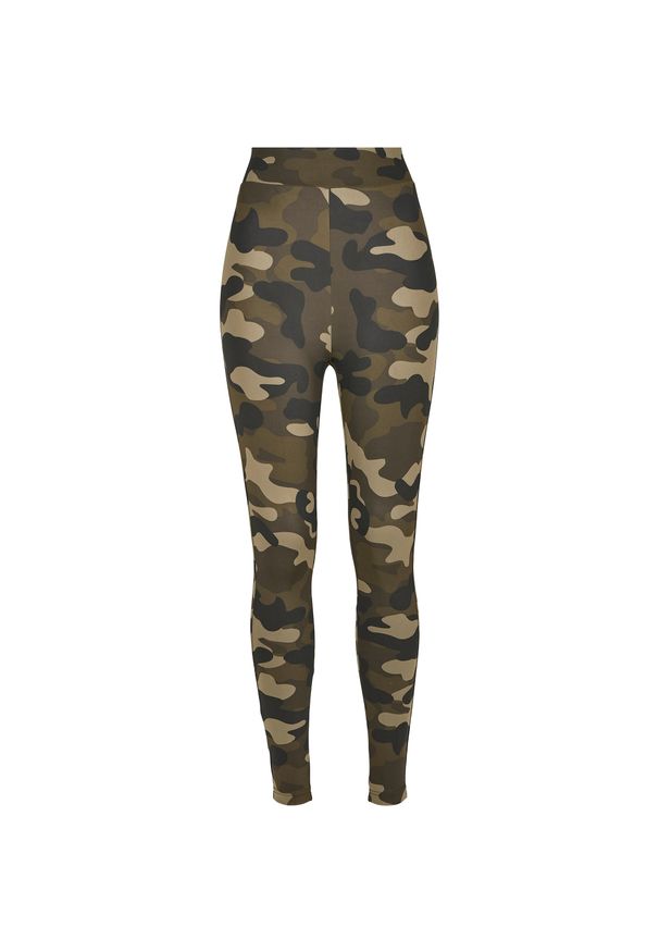 Urban Classics - Damskie legginsy Urban Classic camo waist. Kolor: wielokolorowy, brązowy, zielony