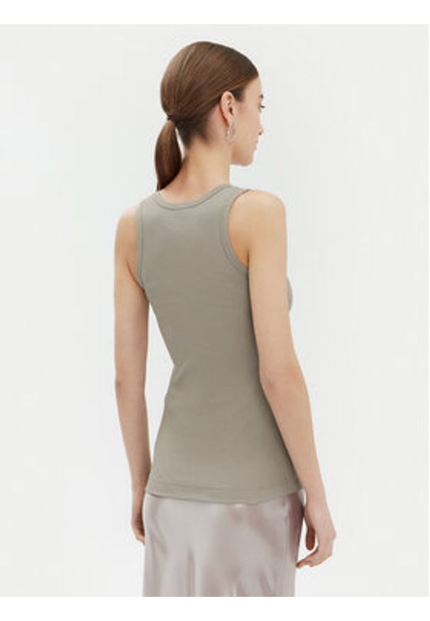 Pinko - PINKO Top Calcolatore 100807 Szary Regular Fit. Kolor: szary. Materiał: bawełna