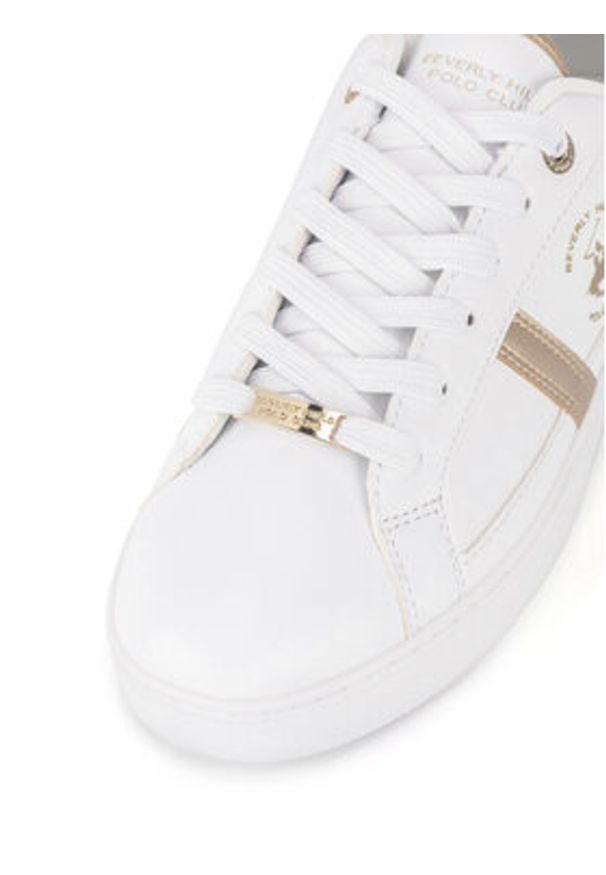 Beverly Hills Polo Club Sneakersy BHPC053W Biały. Kolor: biały. Materiał: skóra