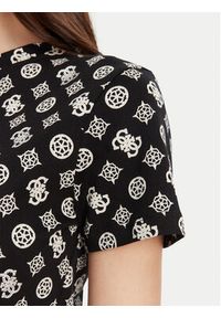 Guess T-Shirt V5YI04 I3Z14 Czarny Regular Fit. Kolor: czarny. Materiał: bawełna #4