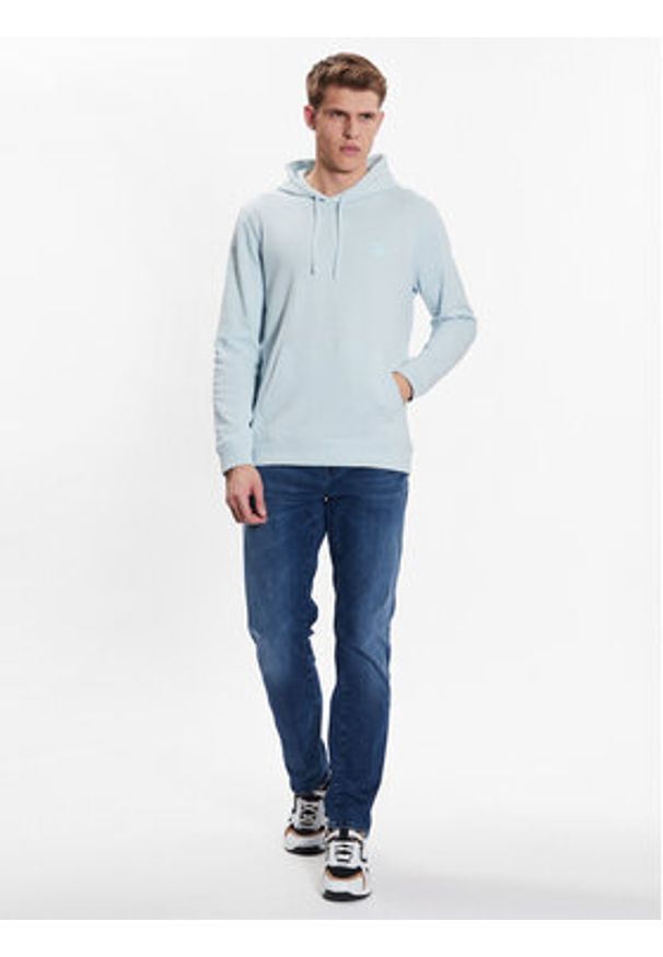 BOSS - Boss Bluza 50468445 Niebieski Regular Fit. Kolor: niebieski. Materiał: bawełna
