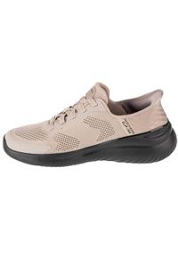 skechers - Buty do chodzenia męskie Skechers Bounder 2.0. Zapięcie: sznurówki. Kolor: beżowy. Materiał: guma, syntetyk, tkanina, materiał. Szerokość cholewki: normalna. Sport: turystyka piesza