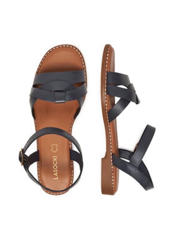 Lasocki Sandały RST-KM215-02 Granatowy. Kolor: niebieski. Materiał: skóra